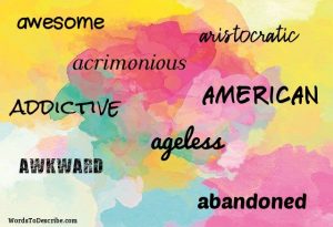 adjectives that start with A