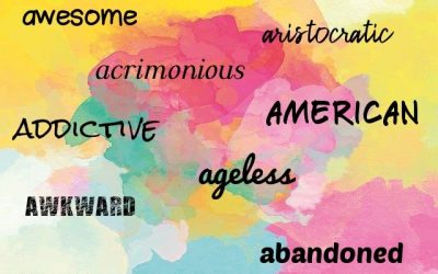Adjectives That Start With A