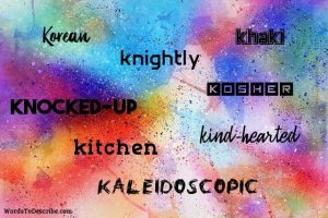 adjectives that start with k