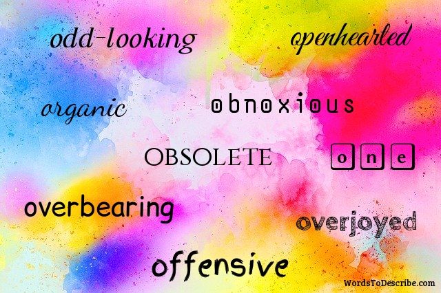 Adjectives That Start With O