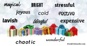 adjectives for Christmas