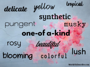 words to describe flowers