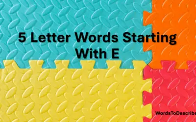 5 Letter Words Starting With E