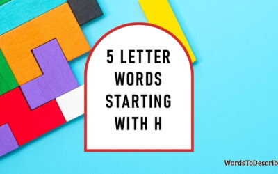 5 Letter Words Starting With H
